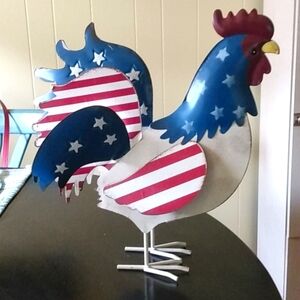 Tin Patriot Rooster